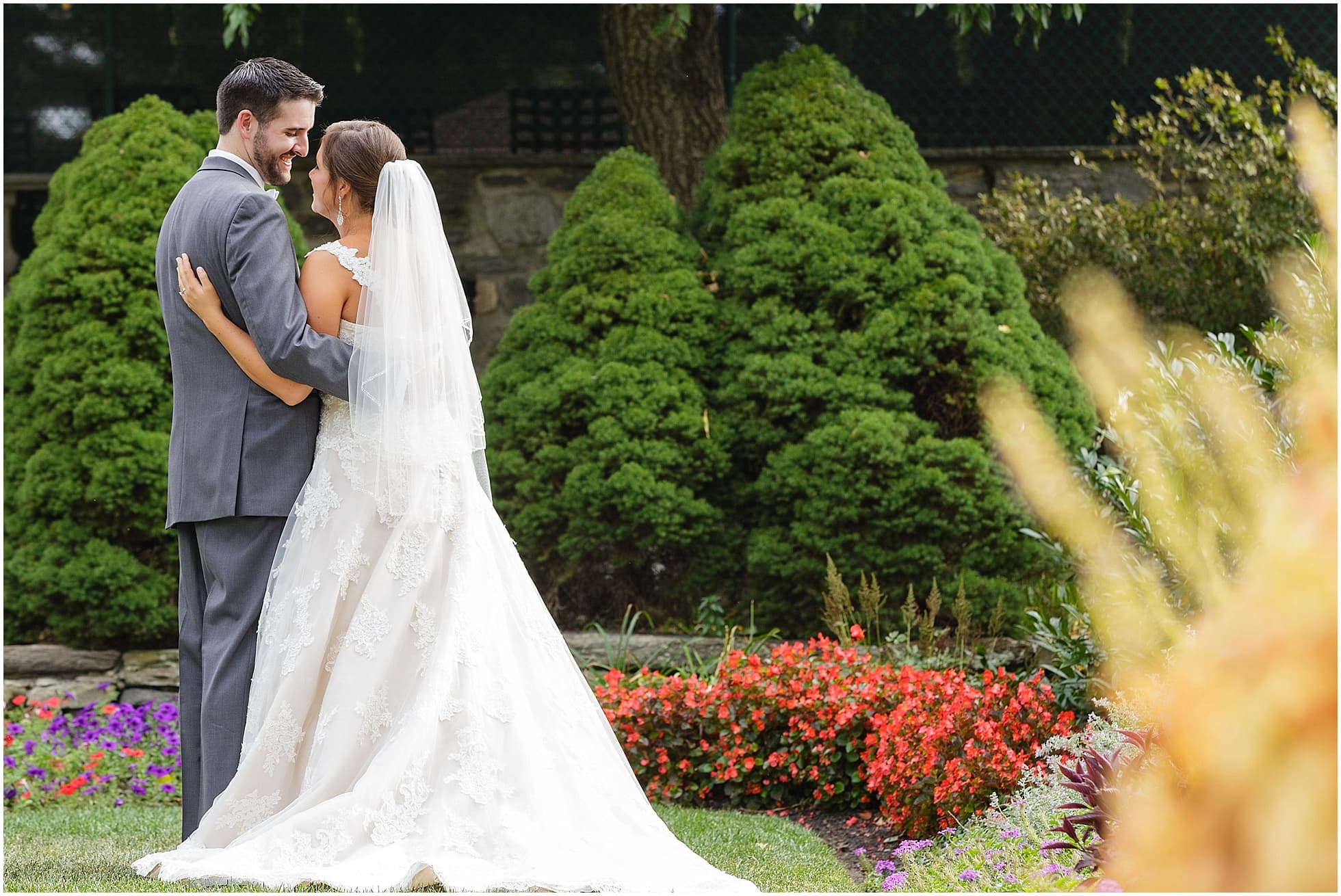 Meadowlands Country Club Wedding Photos Rustic Chic Purple Wedding