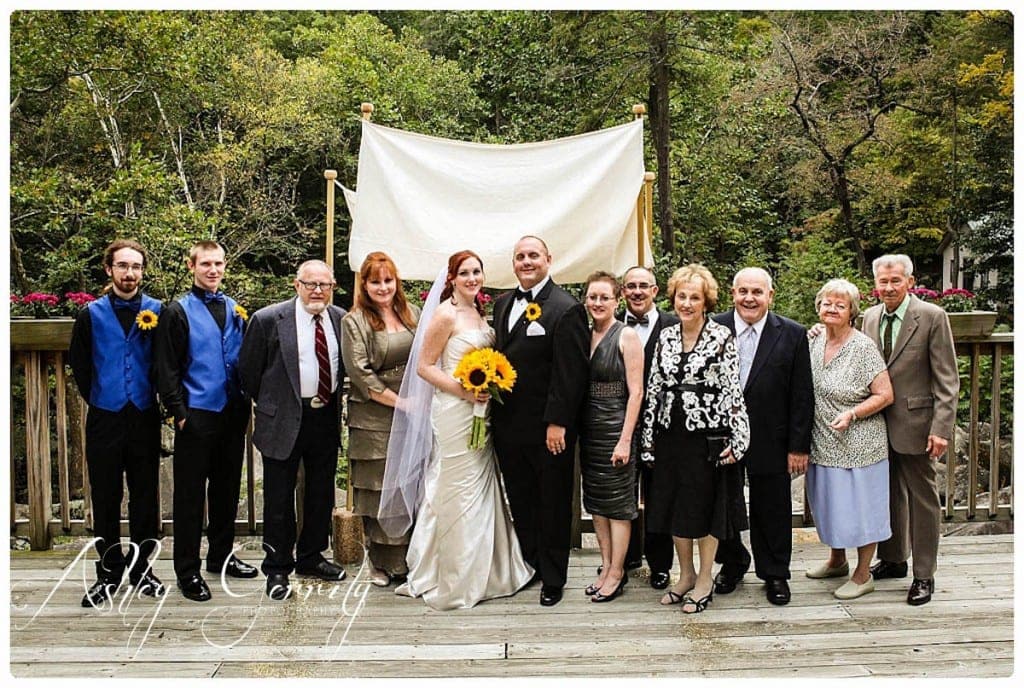 Bride & Groom with Bride's Family