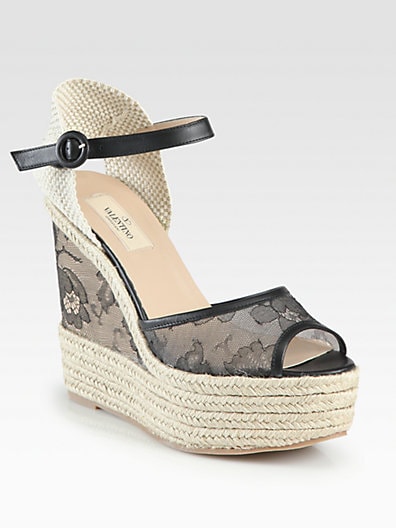 Philadelphia Wedding Photographer | Valentino Lace Espadrille Wedge