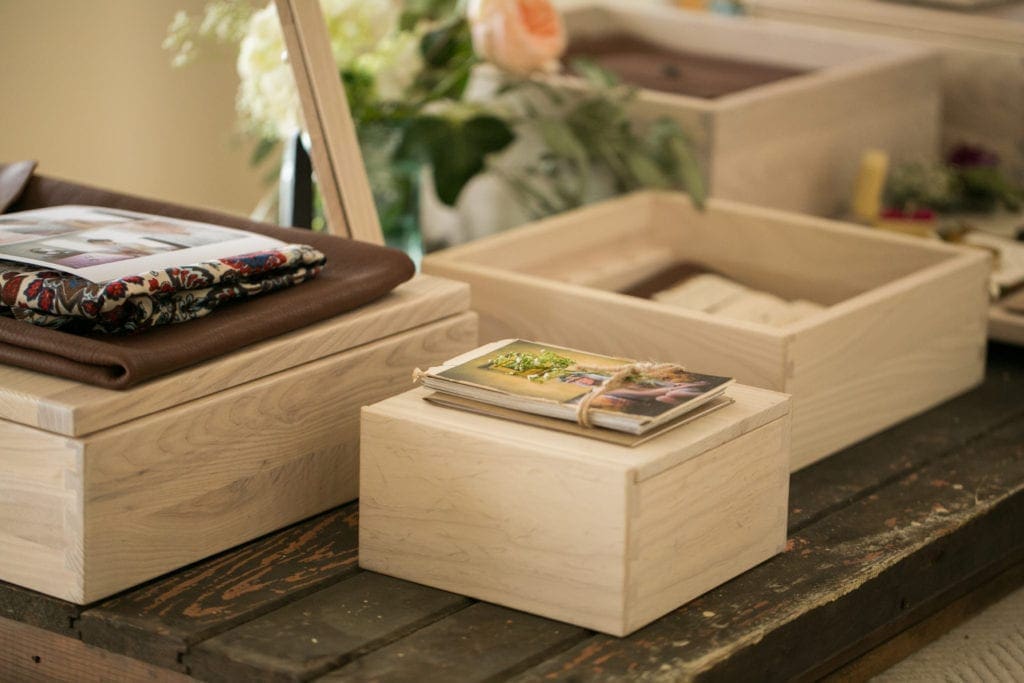 H.H.Boogie Heirloom Memory Boxes are a form of living Wedding Album offered that allows the bride and groom to continue to build their photographic story throughout their lives.