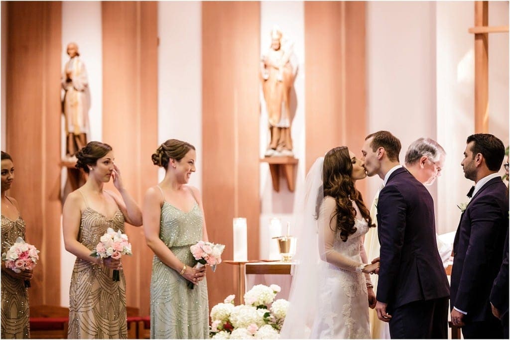 Diana & Cristian sharing their first kiss as husband & wife--need I say more?