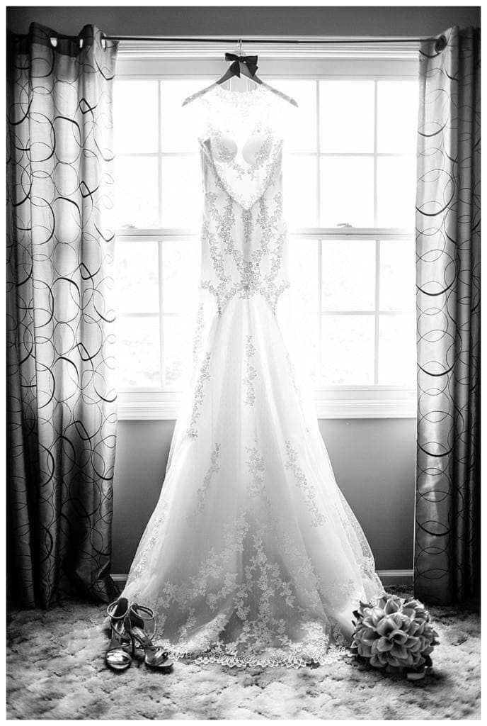 Shamala's stunning wedding dress.