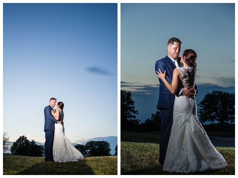 Sunset provided a stunning backdrop for Shamala and Dan's couples portraits.