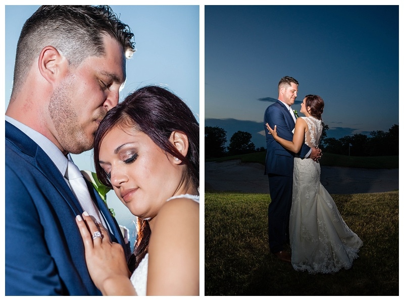 A beautiful evening for a beautiful couple.