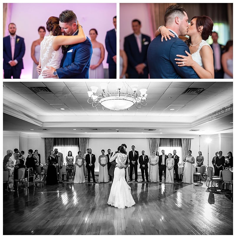 Dan and Shamala danced to "Kiss Me" by Ed Sheeran for their first dance together as husband and wife.