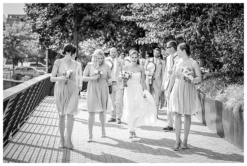 Deanna and her ladies walking down the Race Street Pier.
