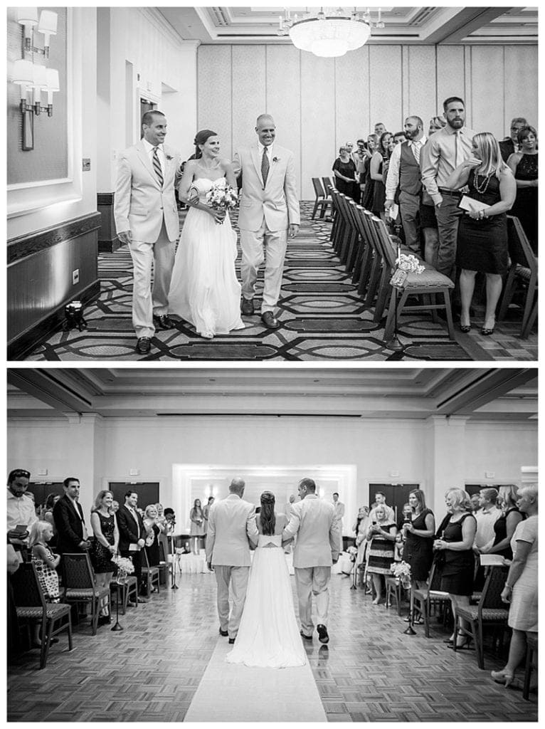 The ballroom at the Sheraton Society Hill was the stage for Deanna and Tim's August wedding.
