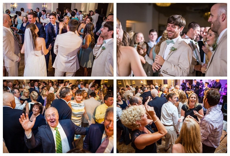 The guests at Tim and Deanna's wedding knew how to have a good time.