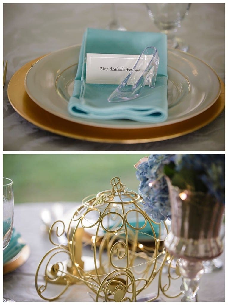 Cinderella details for a fairy tale wedding. 