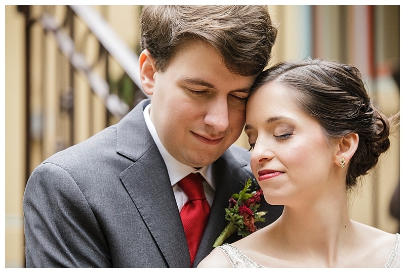Calm, collected and serene. This couple enjoyed their few moments of peace before the hubbub of the wedding began. 