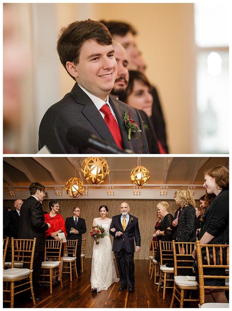 Benjamin eagerly awaiting his bride. 