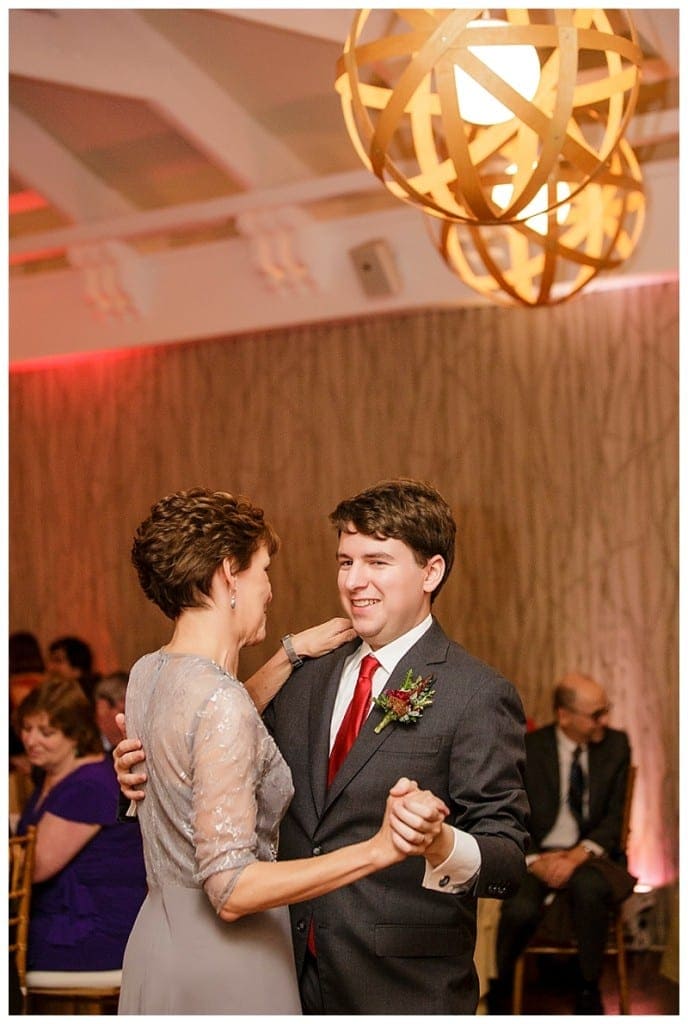 Mother son dance. 
