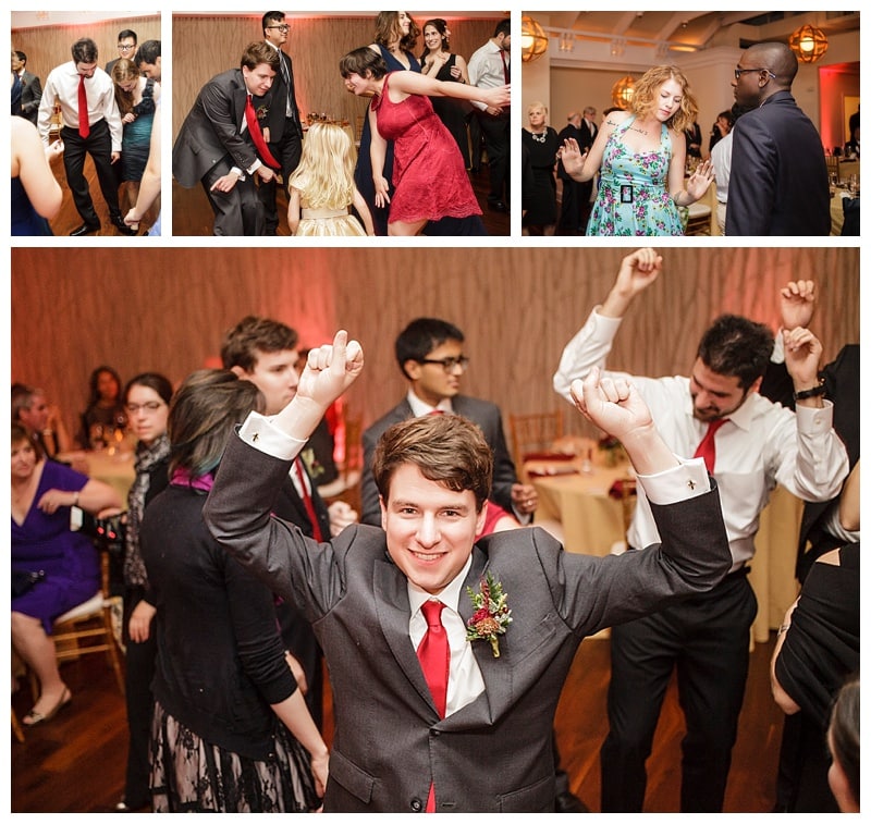 Benjamin really cut loose during the reception and danced the night away with the best of them! 