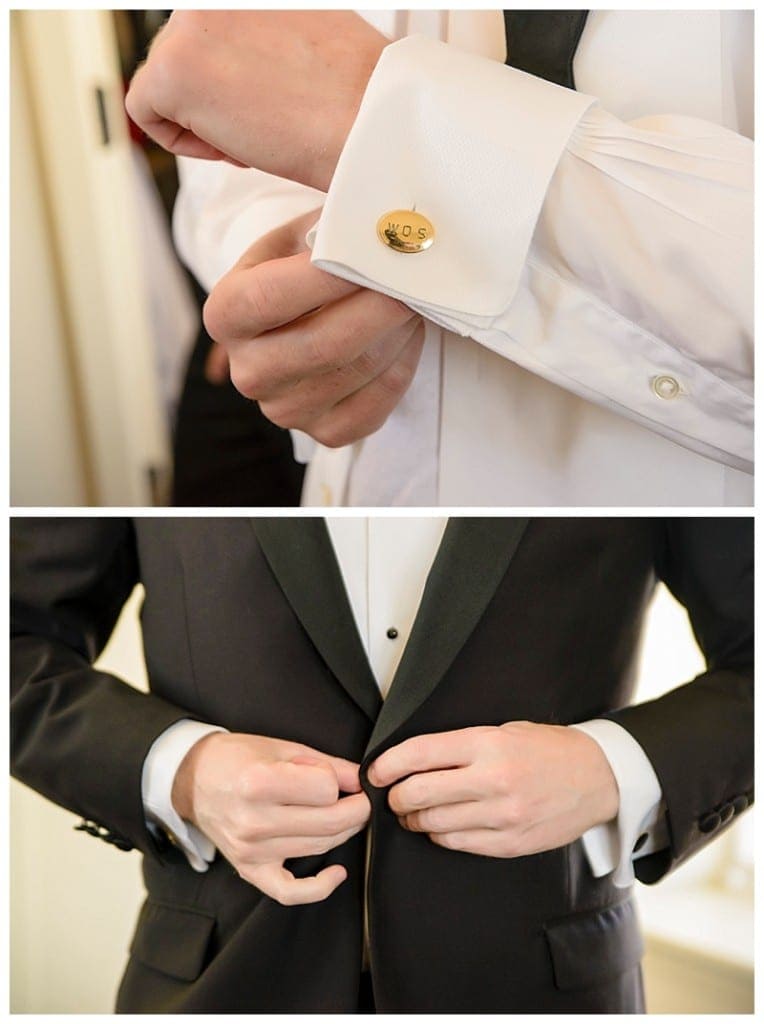 Harry had impeccable details as well, including his golden cufflinks.