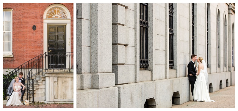 Even on the streets of a big city like Philadelphia, you can find some quiet spaces here and there for some intimate couples portraits.
