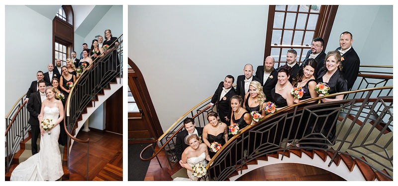 This beautiful curved staircase housed the entire bridal part beautifully. 