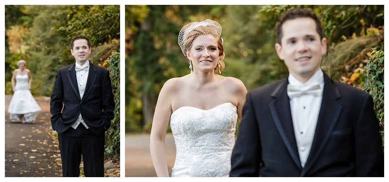 Matt was so excited as he waited (im)patiently for his bride to tap his shoulder. 