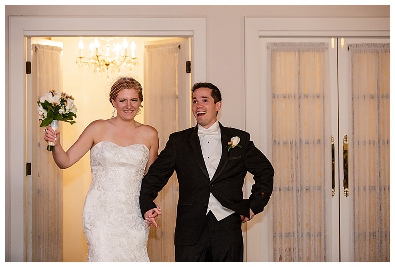 Mr + Mrs Cannon making their grand entrance