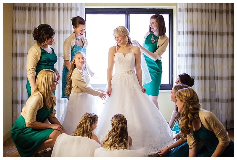 Charmaine feeling the love of her ladies in waiting shortly before leaving to marry her best friend. 
