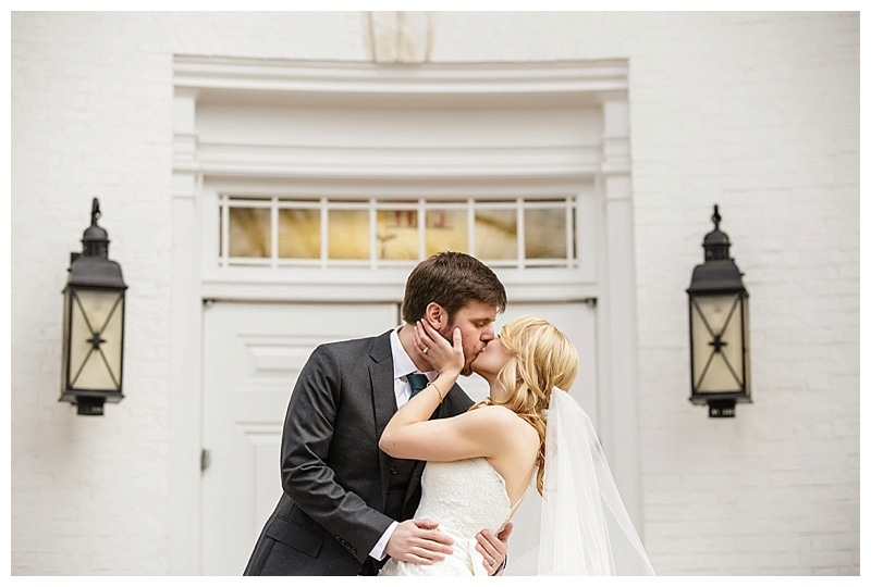 Charmaine braved the chilly December air to show off the beautiful top of her dress in front of this great doorway. 