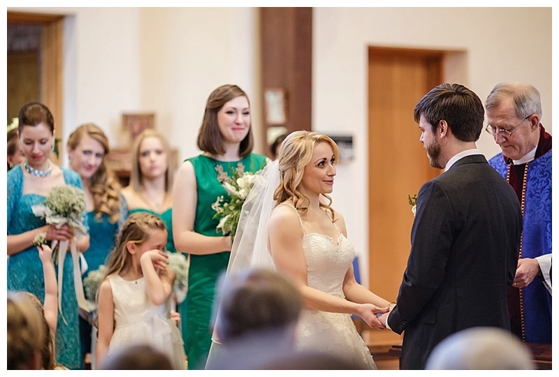 The exchange of vows that Charmaine and Scott made to one another.