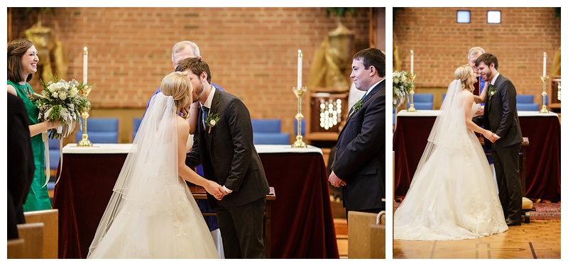 Possibly one of the most major moments a photographer can capture: the first married kiss. 