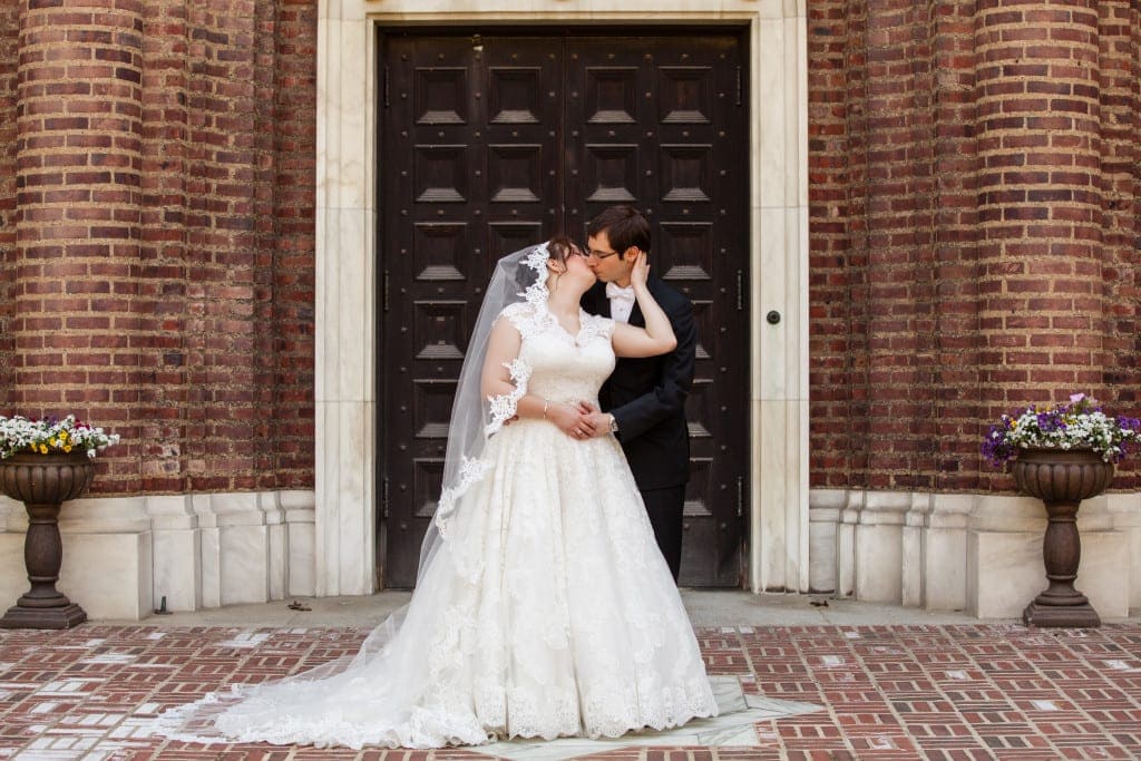 There are so many epic little corners of Penn's campus, we loved this door for a romantic kiss.