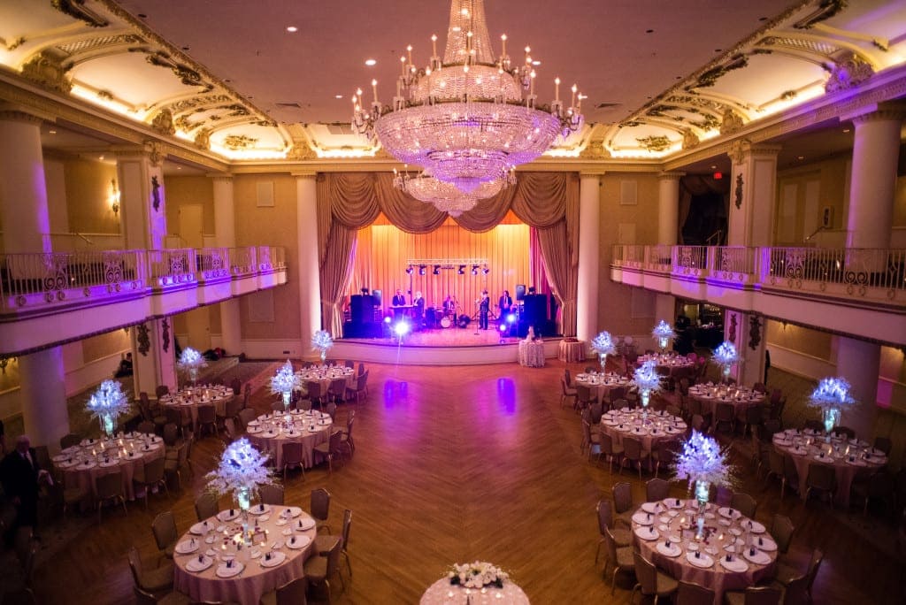 The Bellevue has a stunning ballroom, and it was a beautiful reception for Mazell and Jared.