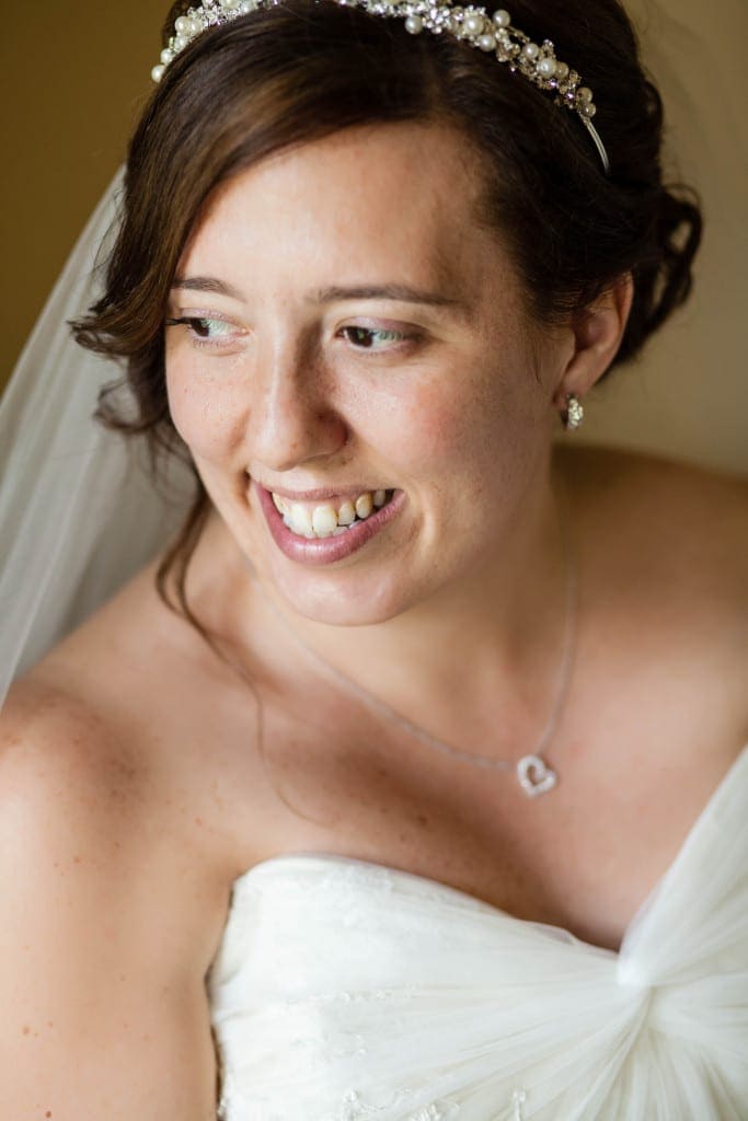 Jenn was ebullient and couldn't wait to see her bride.