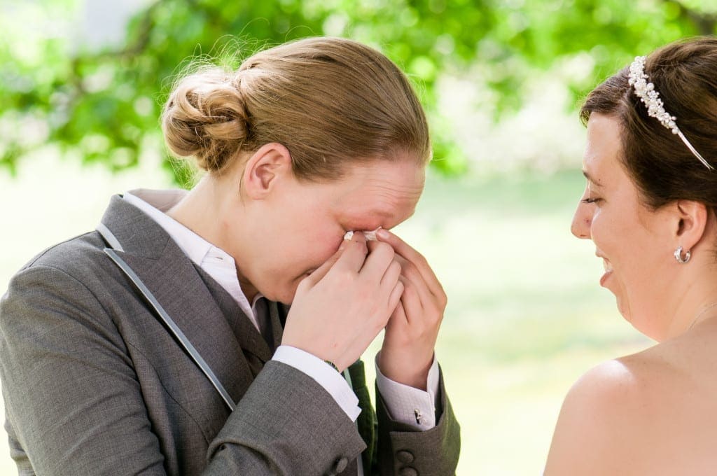 All of Claire's excitement and joy overflowed when she turned to see Jenn, and she melted.