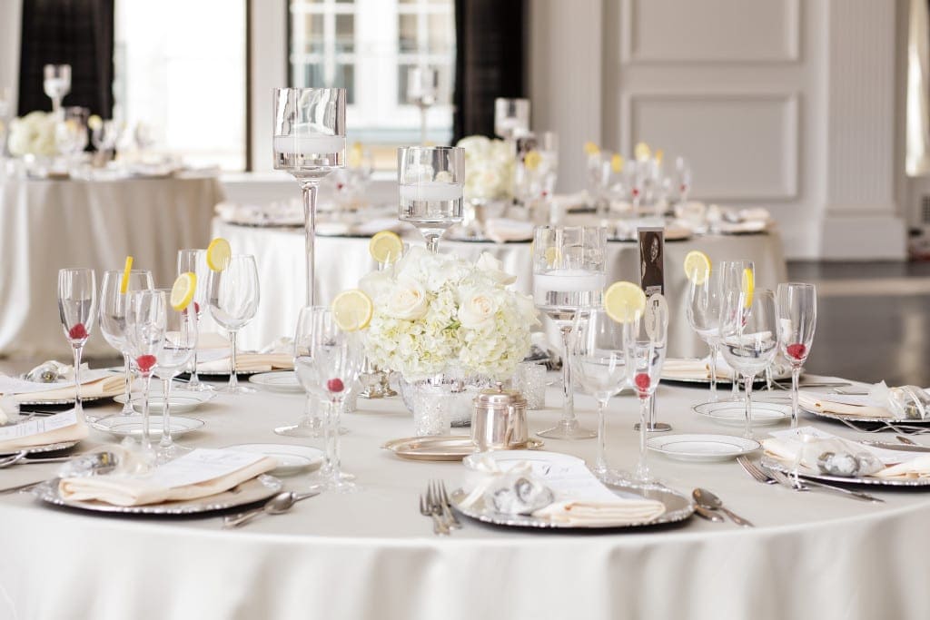 The Downtown Club sure knows how to create a beautiful reception room.