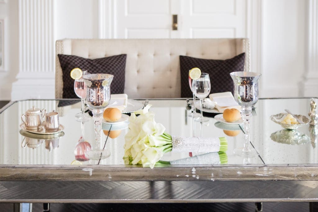 The sweetheart table at the Downtown Club is gorgeous!