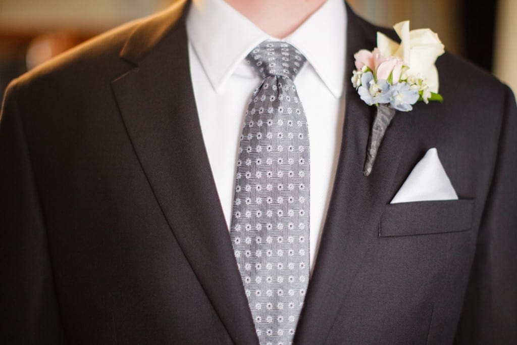 Paul in his excellent Brooks Brothers suit, sporting his boutonniere. 
