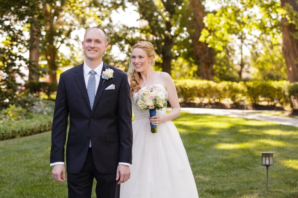 We adore the cheeky smile from Catherine as she tapped Paul's back just before they saw each other for the first time that day. 