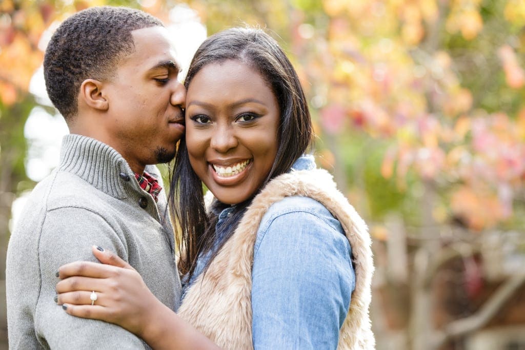 gorgeous engagement photos outdoors New Brunswick NJ