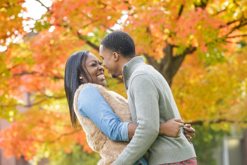 the most gorgeous fall engagement photo session in NJ
