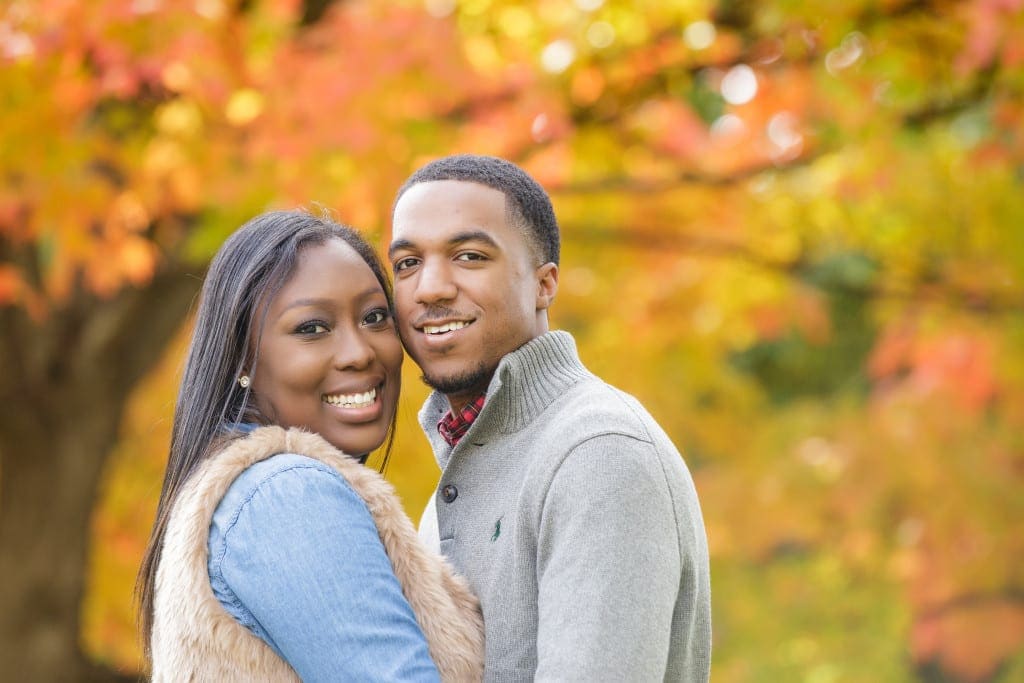 Fall is an incredible season for engagement pictures in the east coast