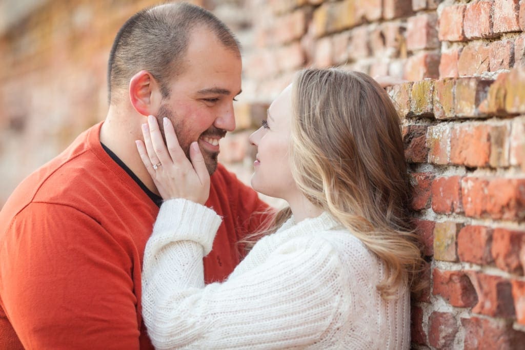 romantic engagement photos in the fall- nj engagement photographer