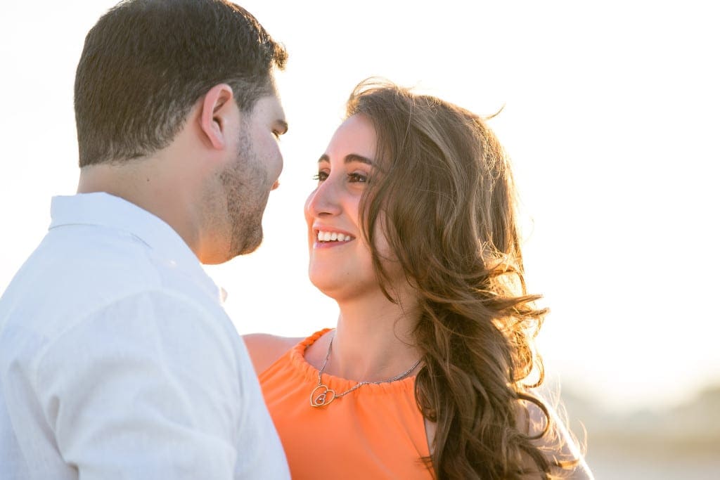 engagement photos at the jersey shore