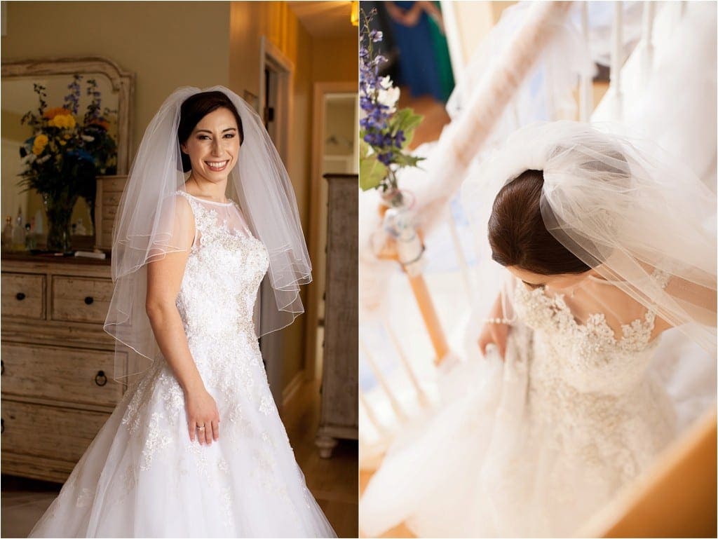 Andrea and Jason's Christiana Hilton Wedding with blue and sunflower yellow color scheme by Ashley Gerrity Photography 8