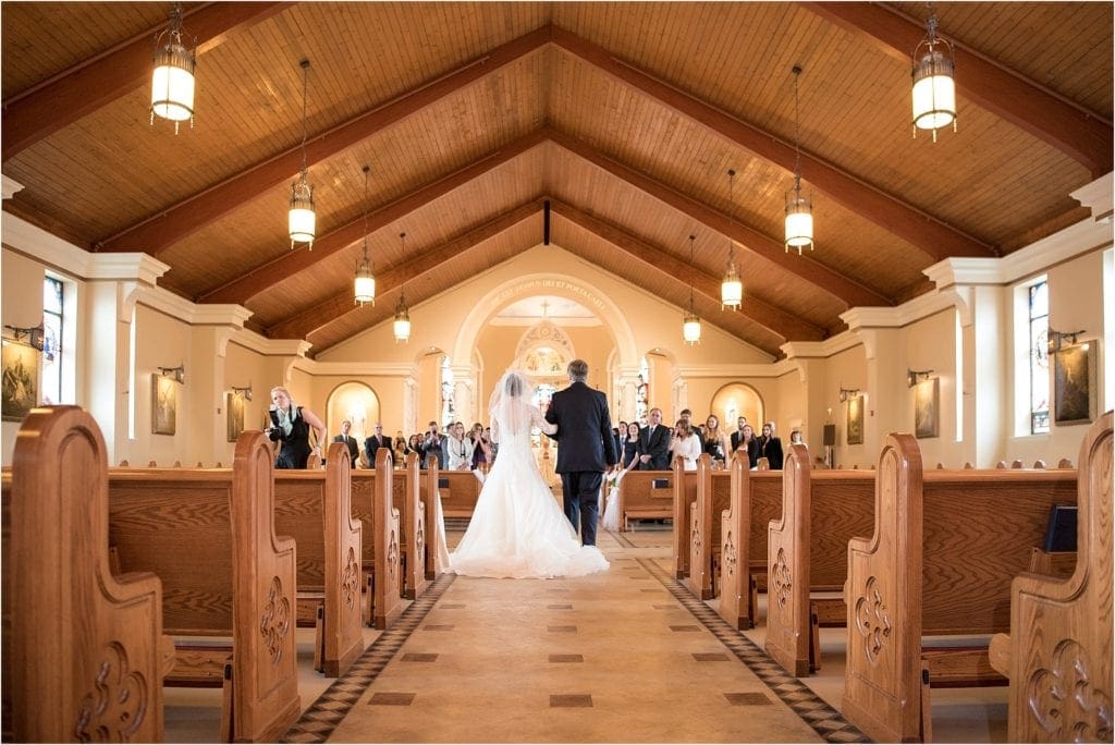 St. Bede the Venerable church bride entering church photo