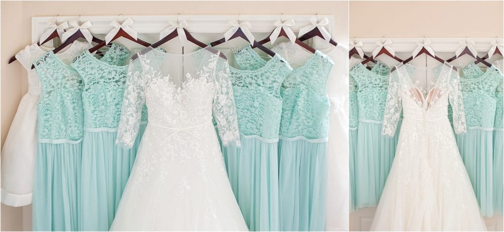 unique bridesmaid dresses mint color photos