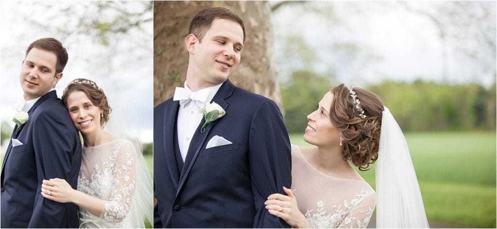 Classic Spring Mill Manor Wedding photos bride and groom