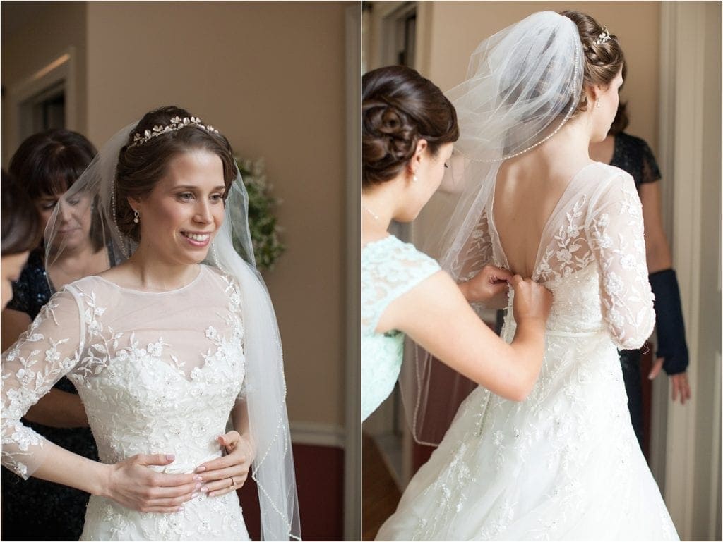 wedding dress details romantic vintage wedding in pa