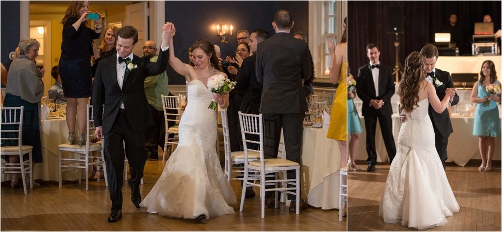 Wedding at Germantown Cricket Club bridal entrance reception