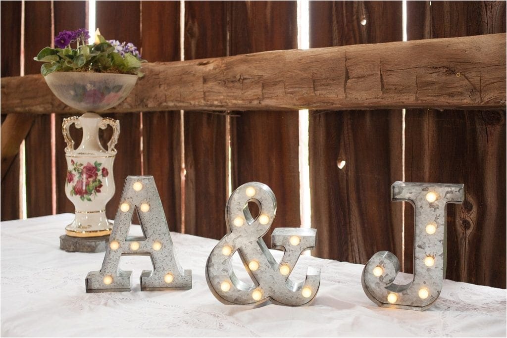 rustic wedding details for table decor 