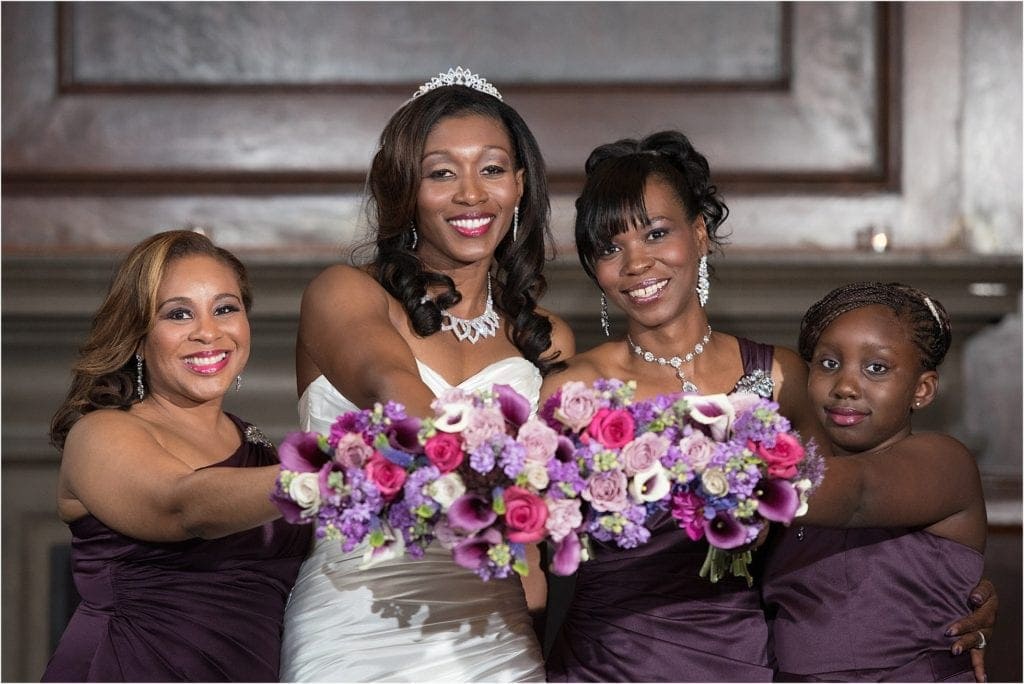 purple and pink wedding colors at Le Meridien 