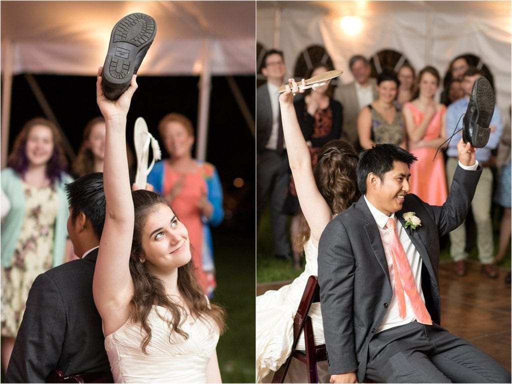 Cheerful Spring Orthodox Wedding in Souderton - shoe game