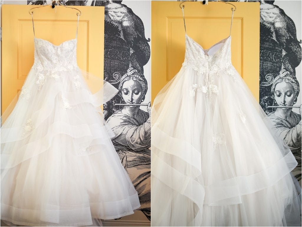 unique fun wedding dress and cool picture of dress during wedding day