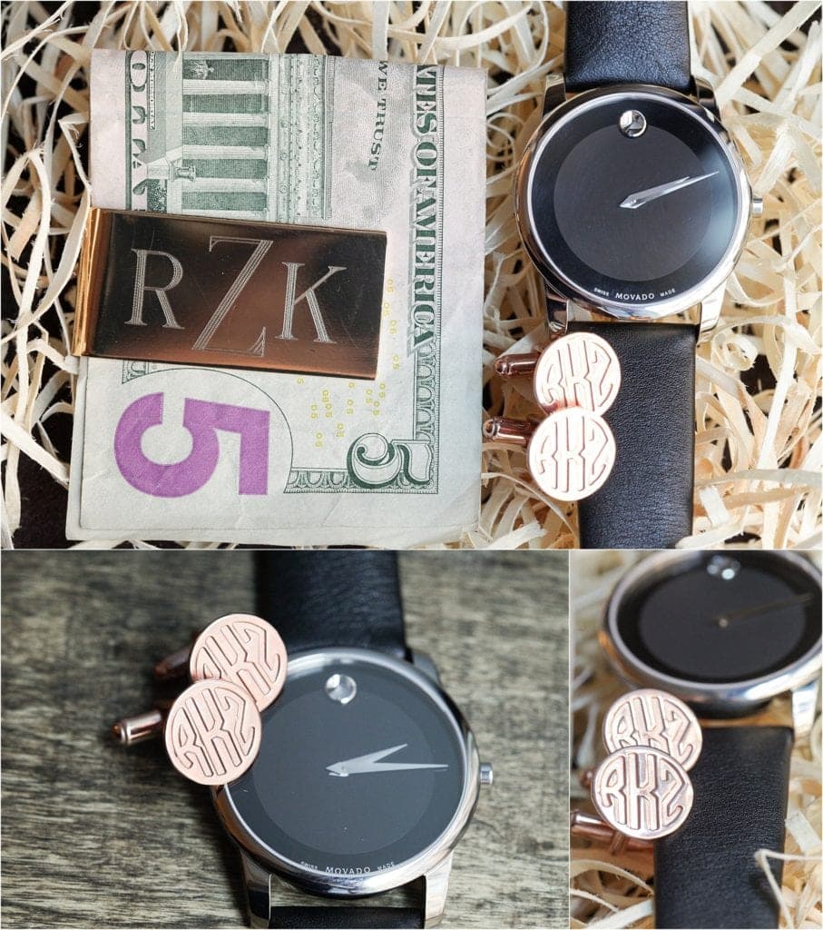 custom money clips and cufflinks for wedding gifts for guys